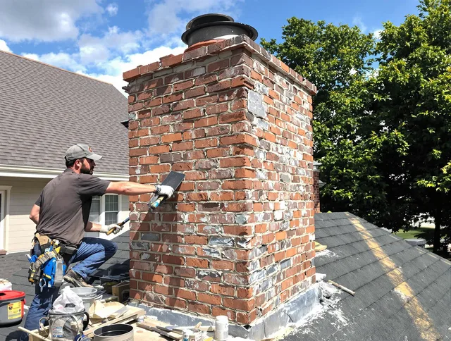 Completed chimney rebuild by Baldwin Park Chimney Sweep in Baldwin Park, CA