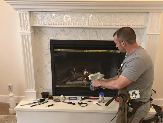 Baldwin Park Chimney Sweep performing fireplace maintenance in Baldwin Park, CA